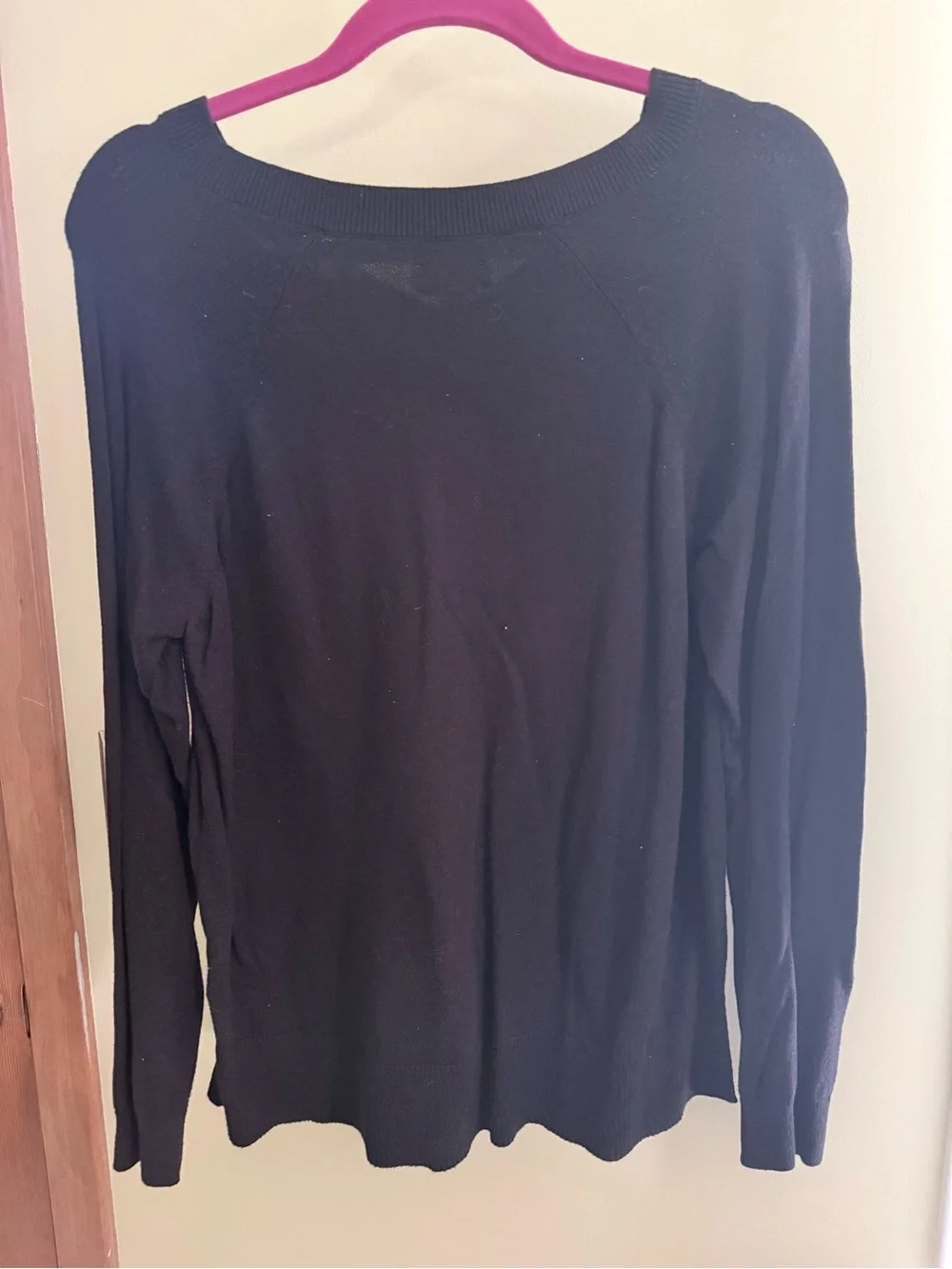 Lucky Brand Black V-Neck Knit Sweater